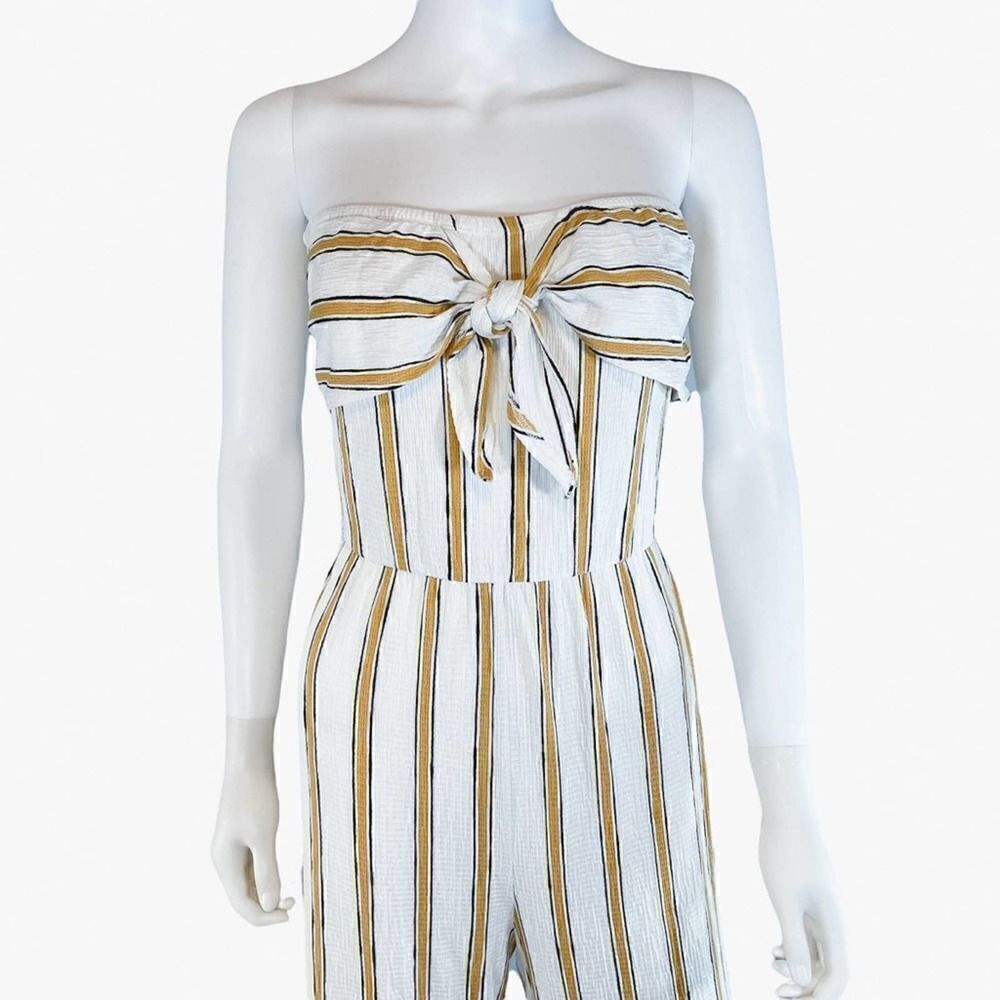 Love Tree Pinstripe Strapless Jumper Nautical - Picture 2 of 11